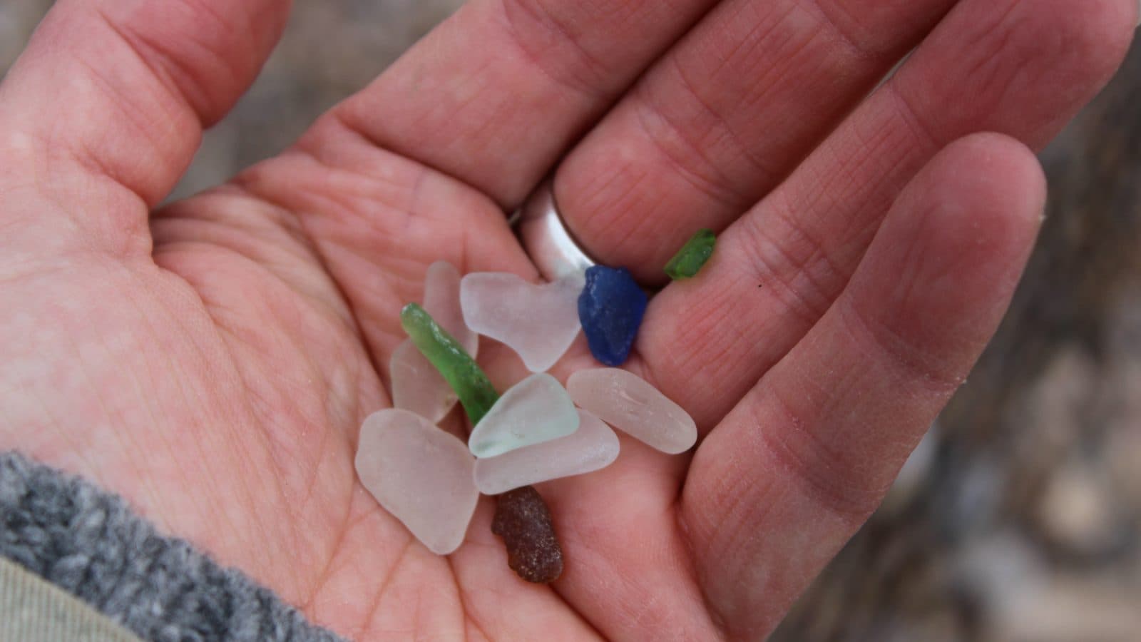 A sea glass find shared by a collector