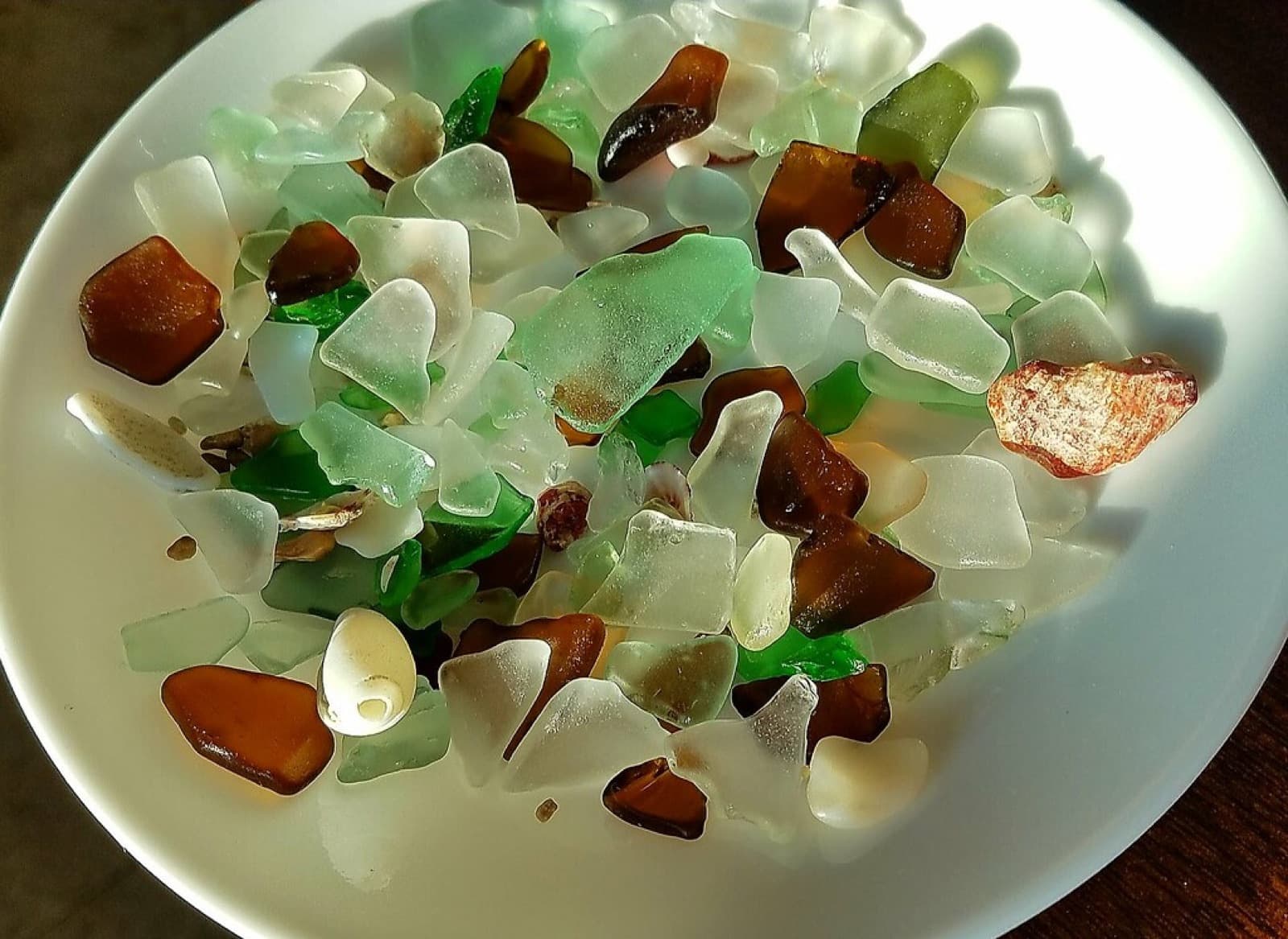 A sea glass find shared by a collector